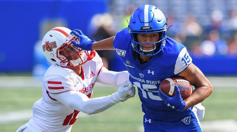 First half action from Arkansas State versus Georgia State. Photo: Dale Zanine