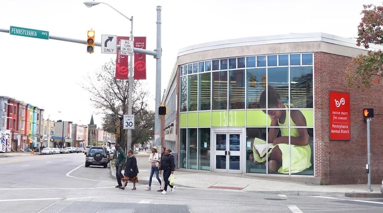 The Pennsylvania Avenue branch of the Enoch Pratt Free Library in Baltimore.