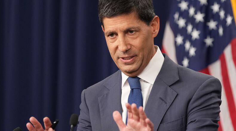 Federal Reserve Board Chairman Kevin Warsh speaks at a news conference at the Federal Reserve in Washington, Wednesday, July 29, 2026. (AP Photo/Mark Schiefelbein)