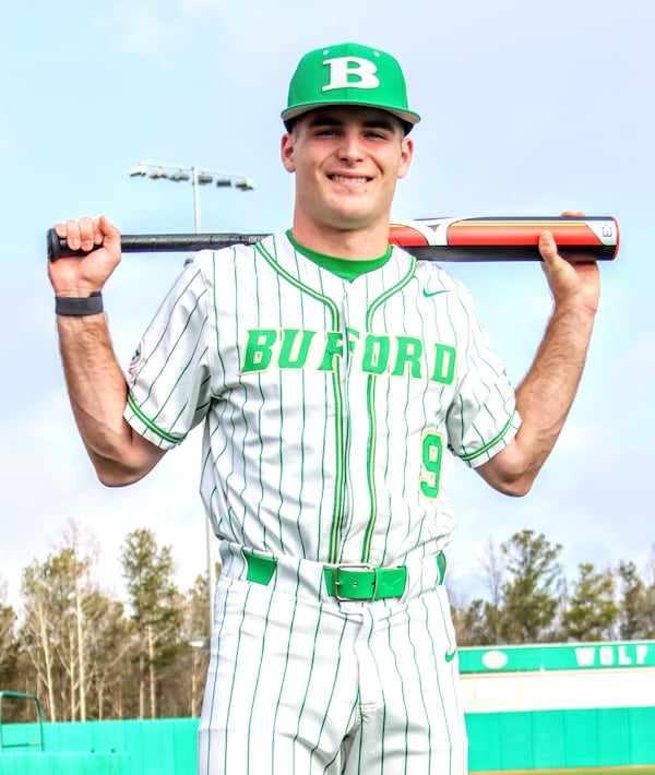 Buford senior Cannon Goldin is one of the top players in the state. He signed with Ole Miss and is expected to be drafted in the 2025 MLB draft. (Photo - Natasha Zagrodnik)