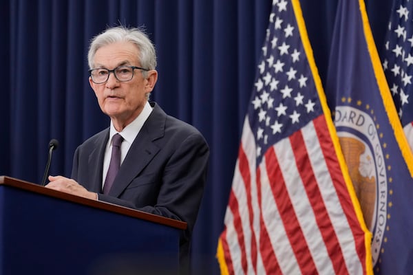 Federal Reserve Board Chairman Jerome Powell speaks during a news conference at the Federal Reserve in Washington, Wednesday, June 18, 2025. (AP Photo/Mark Schiefelbein)