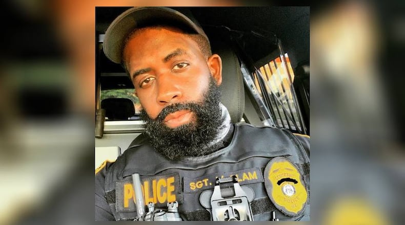 Larry McClam, a Riverdale police officer and candidate for Clarkston City Council.