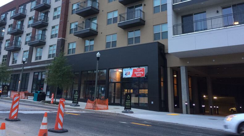 An exterior shot of mixed-use development Arlo. (JOSHUA SHARPE / JOSHUA.SHARPE@AJC.COM)