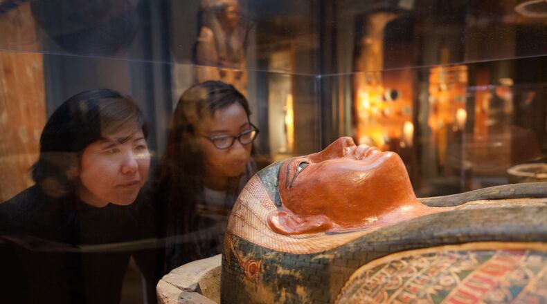 Visitors check out the mummies at Emory University's Michael C. Carlos Museum, one of three dozen institutions participating in the inaugural Museum Week in metro Atlanta. CONTRIBUTED BY ATLANTA CONVENTION AND VISITORS BUREAU