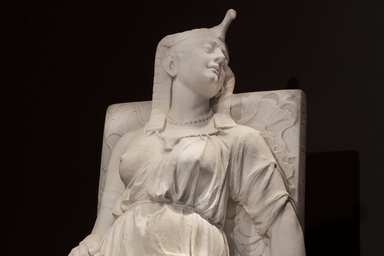 "The Death of Cleopatra" (1876), detail of a marble sculpture from the Georgia Museum of Art exhibit "Edmonia Lewis: Said in Stone." (Courtesy of Smithsonian American Art Museum/Gene Young)