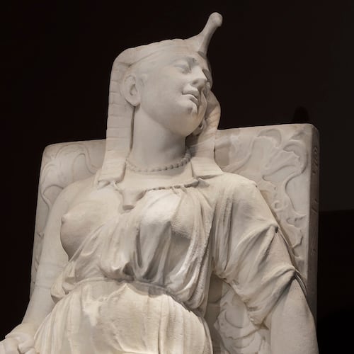 "The Death of Cleopatra" (1876), detail of a marble sculpture from the Georgia Museum of Art exhibit "Edmonia Lewis: Said in Stone." (Courtesy of Smithsonian American Art Museum/Gene Young)