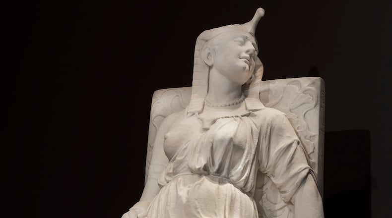 "The Death of Cleopatra" (1876), detail of a marble sculpture from the Georgia Museum of Art exhibit "Edmonia Lewis: Said in Stone." (Courtesy of Smithsonian American Art Museum/Gene Young)