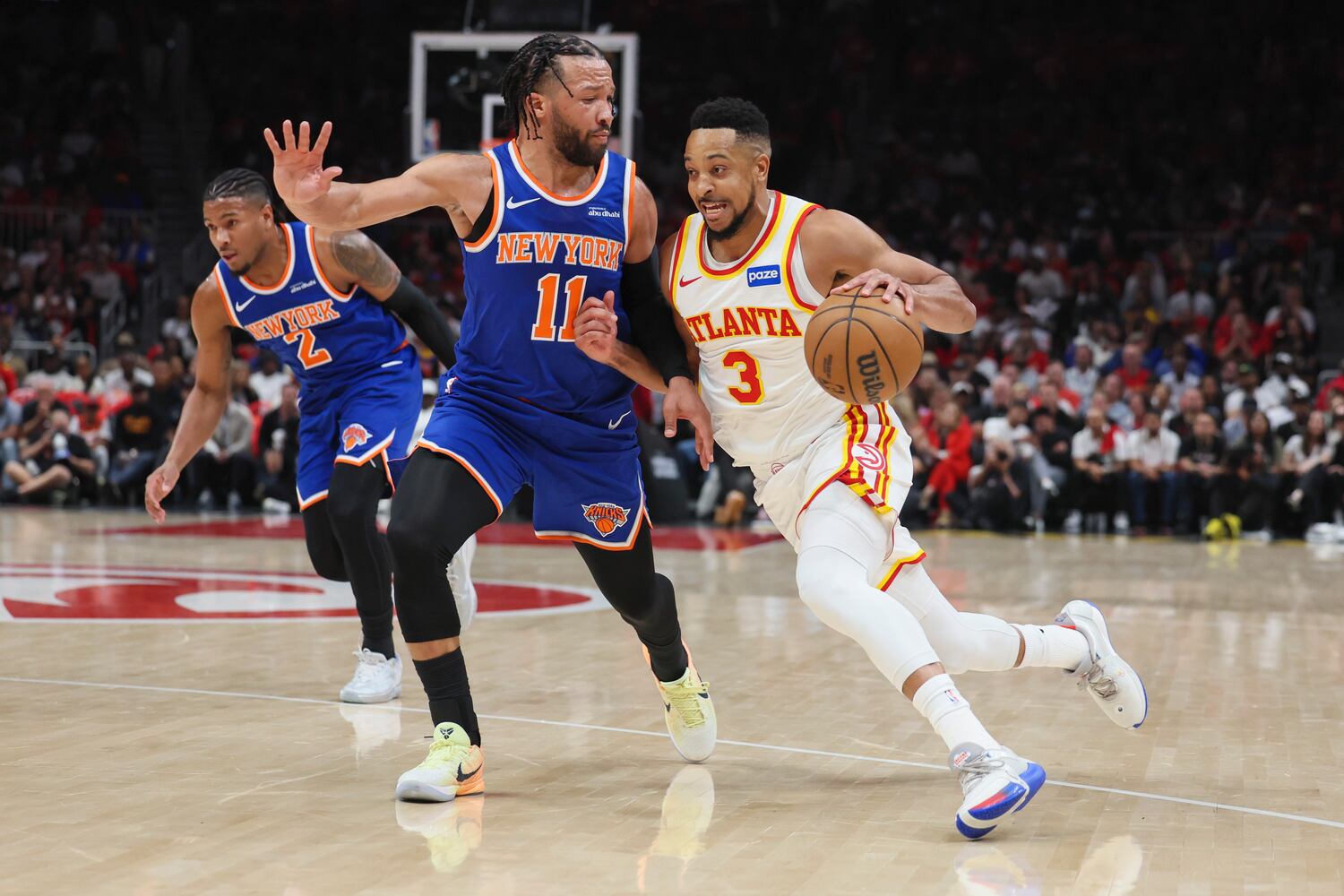 NBA first round playoff game 3 between New York Knicks and Atlanta Hawks