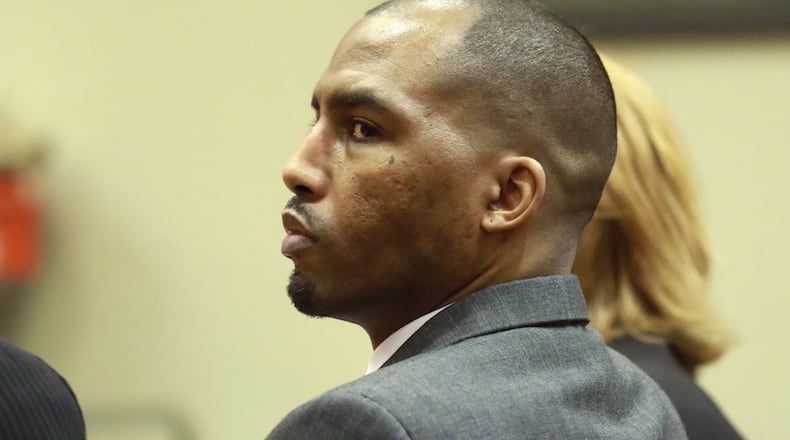 Aeman Presley on June 13, 2016, when he pleaded guilty in DeKalb County Superior Court to the 2014 deaths of two homeless men and the murder of a woman he robbed. BOB ANDRES / BANDRES@AJC.COM