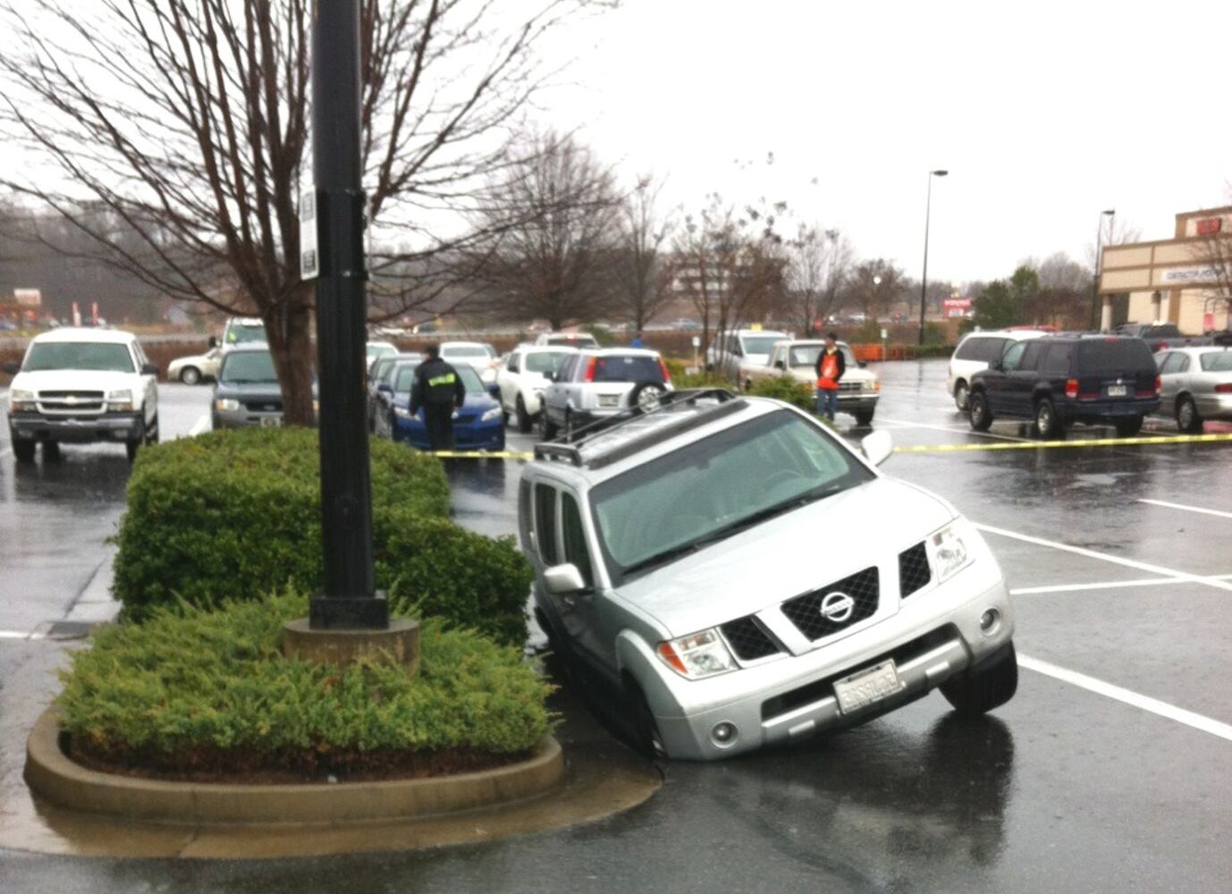 Sinkhole in Dawsonville