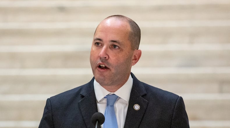 The drug lobbying group PhRMA has given Georgia Attorney General Chris Carr more in campaign donations than any of the some three dozen other candidates from Georgia it has supported. Carr played a key role in Georgia's participation in a settlement with Johnson & Johnson and other opioid manufacturers that will bring the state up to $636 million. STEVE SCHAEFER / SPECIAL TO THE AJC