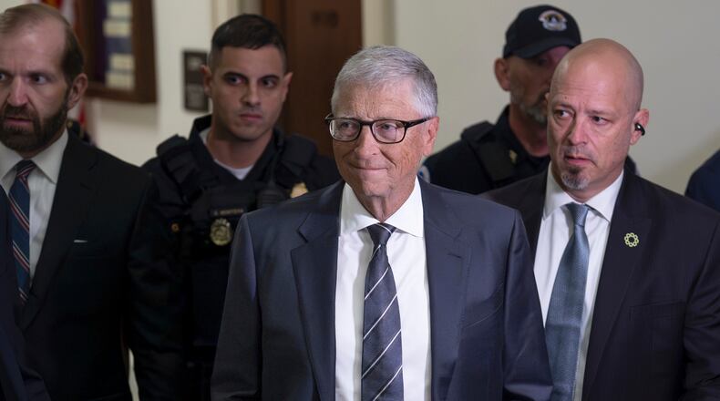 Bill Gates, co-founder of Microsoft, arrives on Capitol Hill for a closed-door interview with the House Oversight Committee investigating convicted sex offender Jeffrey Epstein, in Washington, June 10, 2026. (AP Photo/J. Scott Applewhite)
