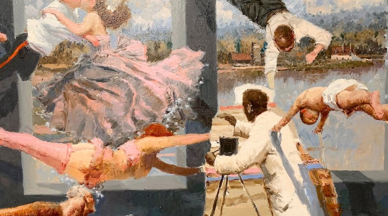 Ariel Cabrera Montejo’s painting “Wet Campaign.” Contributed by Marcia Wood Gallery