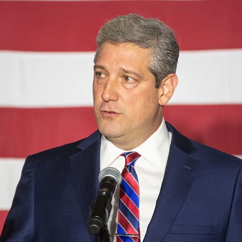 FILE - Democratic Senate candidate Tim Ryan, D-Ohio, gives his concession speech to Republican candidate JD Vance at an election night event for Ryan in Boardman, Ohio Tuesday, Nov. 8, 2022. (AP Photo/Phil Long, File)