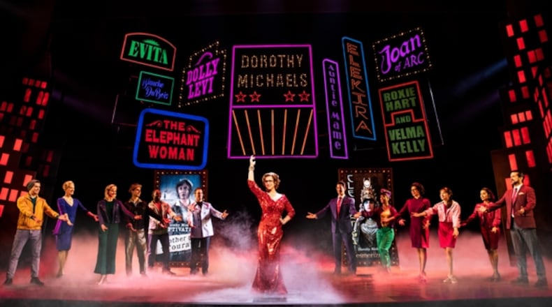 TOOTSIE Original Broadway Company. Santino Fontana and Company. Photo by Matthew Murphy.