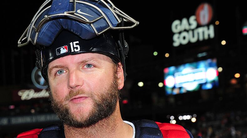 Braves signed catcher A.J. Pierzynski as a free agent last offseason.