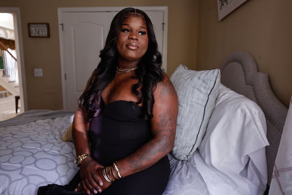 Zamyah Esters, a resident at the TS Madison House in Conyers who served nine years in prison on theft charges, said of living at the house: "I feel so much more like I can actually thrive and survive out here." (Natrice Miller/AJC)