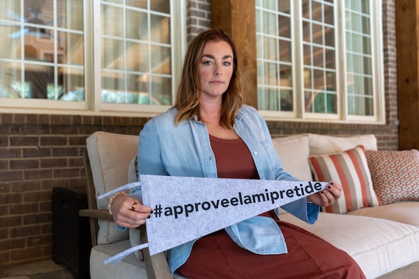 Haley Bower, aunt of Hope Filchak, has helped to galvanize political support for elamipretide's approval. (Arvin Temkar/ AJC)