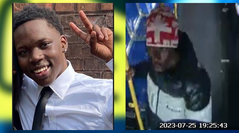 Charles Johnson, 22, was found dead the morning of July 26 in a cemetery on Metropolitan Parkway, Atlanta police said. Investigators shared the last known photo of him (right) from the night before he was found dead.