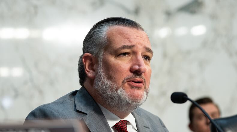 Sen. Ted Cruz, R-Texas, speaks at a Senate Judiciary Committee hearing with Acting Attorney General Todd Blanche on Capitol Hill in Washington, Wednesday, July 15, 2026. (AP Photo/Allison Robbert)