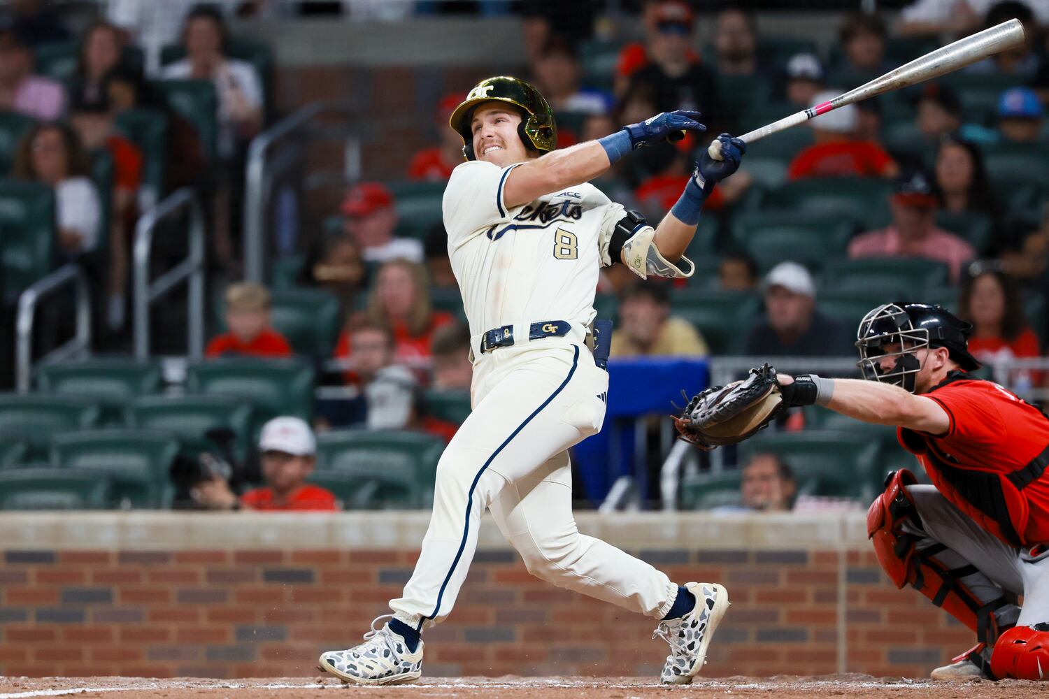 University of Georgia vs Georgia Tech in an NCAA baseball game at Truist Park