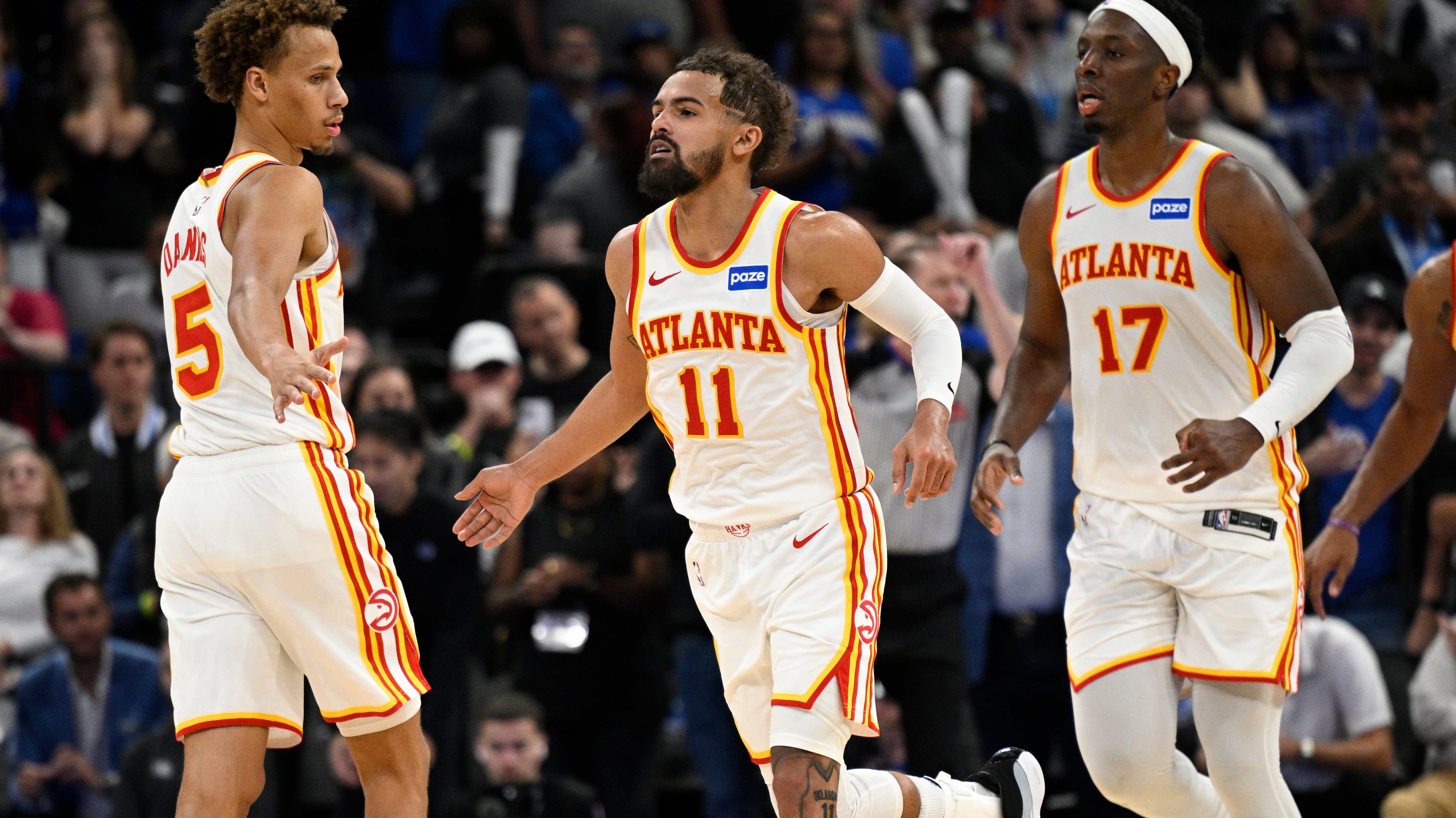 The Atlanta Hawks have struggled to find consistency and cohesion with injuries to three of their key players early in the NBA season. (Phelan M. Ebenhack/AP)