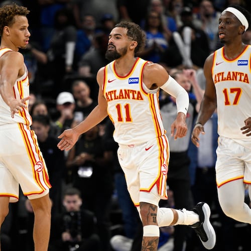 The Atlanta Hawks have struggled to find consistency and cohesion with injuries to three of their key players early in the NBA season. (Phelan M. Ebenhack/AP)