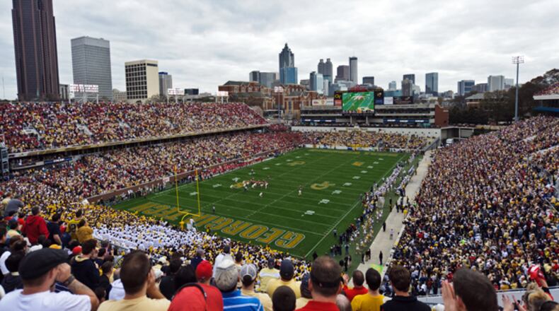 Georgia Tech will need to sell a lot more tickets for Bobby Dodd Stadium to look like this on Saturday. (GEORGIA TECH)