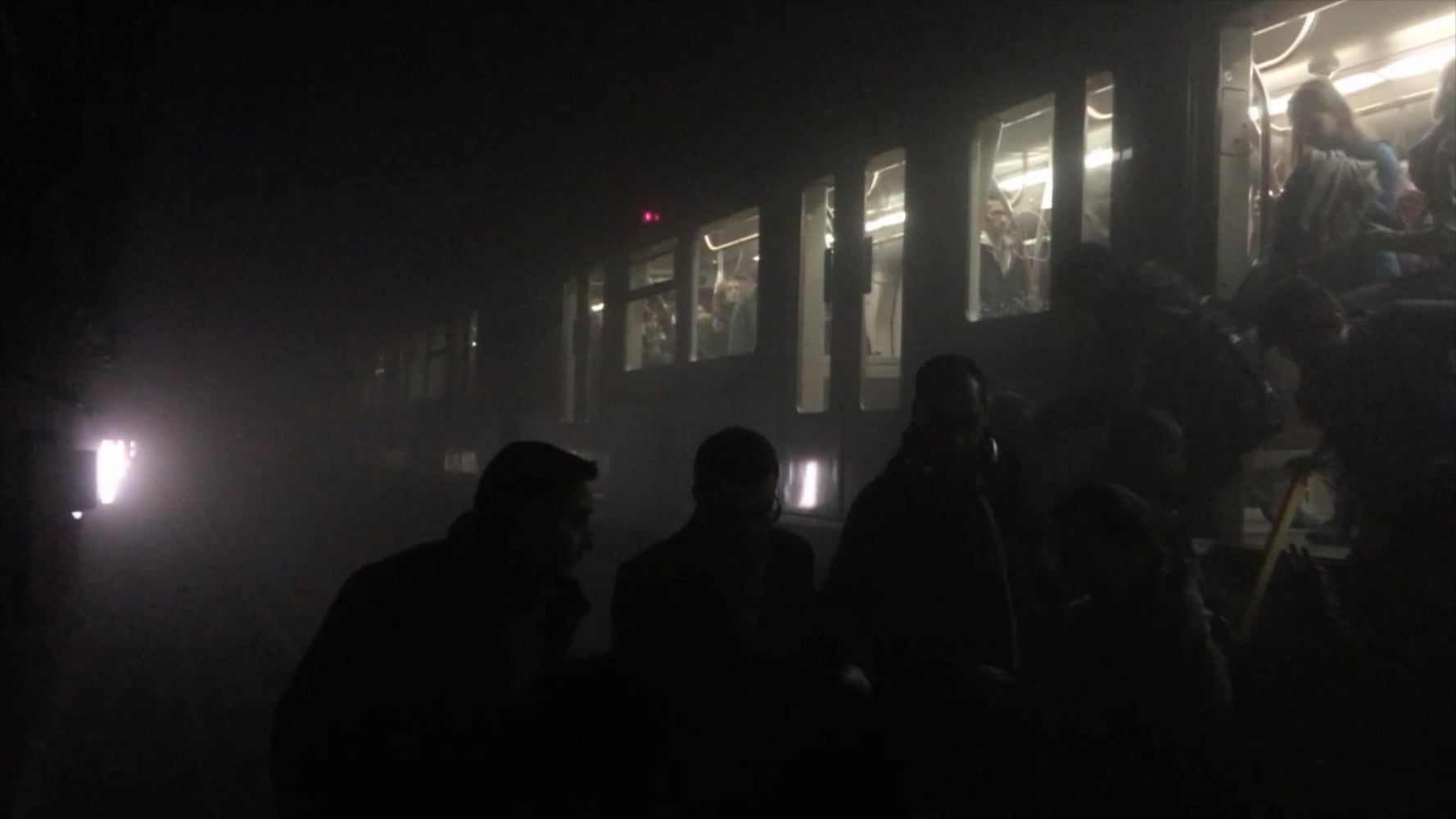 Inside the Brussels metro