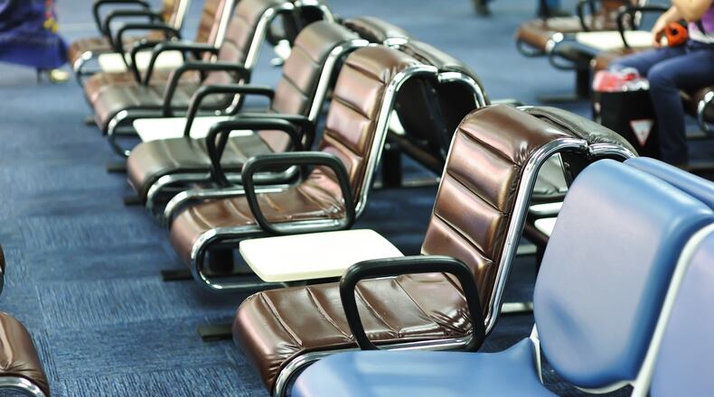 According to recent tests conducted at a handful of the United States' top airports, armrests on the chairs near airline gates are one of the top destinations for germs. (Dreamstime/TNS)