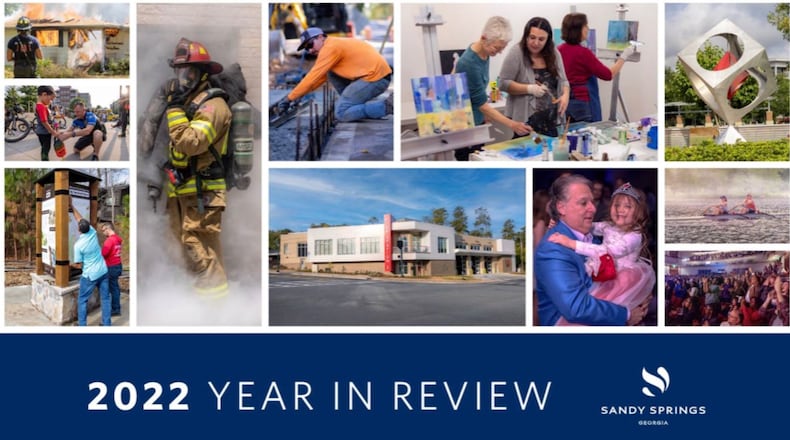 Sandy Springs recently released a 40-page 2022 Year in Review to highlight the city’s accomplishments. COURTESY CITY OF SANDY SPRINGS