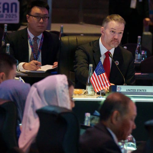 U.S. Trade Representative Jamieson Greer attends the ASEAN Economic Ministers' Meeting and related meetings in Kuala Lumpur, Malaysia, Wednesday, Sept. 24, 2025. (AP Photo)
