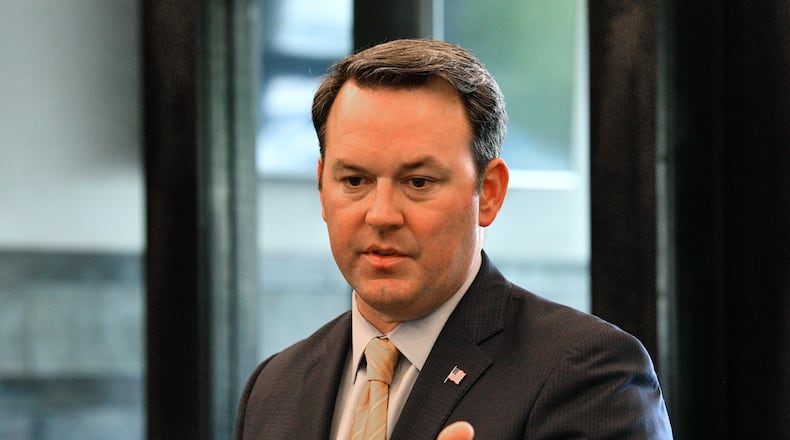 Lt. Gov. Burt Jones, says he wants lawmakers to deliver a “verdict” on what would be the first major expansion of gambling in Georgia since the lottery was approved more than three decades ago. (Hyosub Shin/The Atlanta Journal-Constitution)