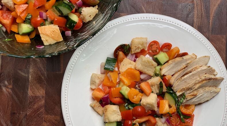 More veggies and less bread means you can enjoy this fresh, tangy salad all summer long. CONTRIBUTED BY KELLIE HYNES