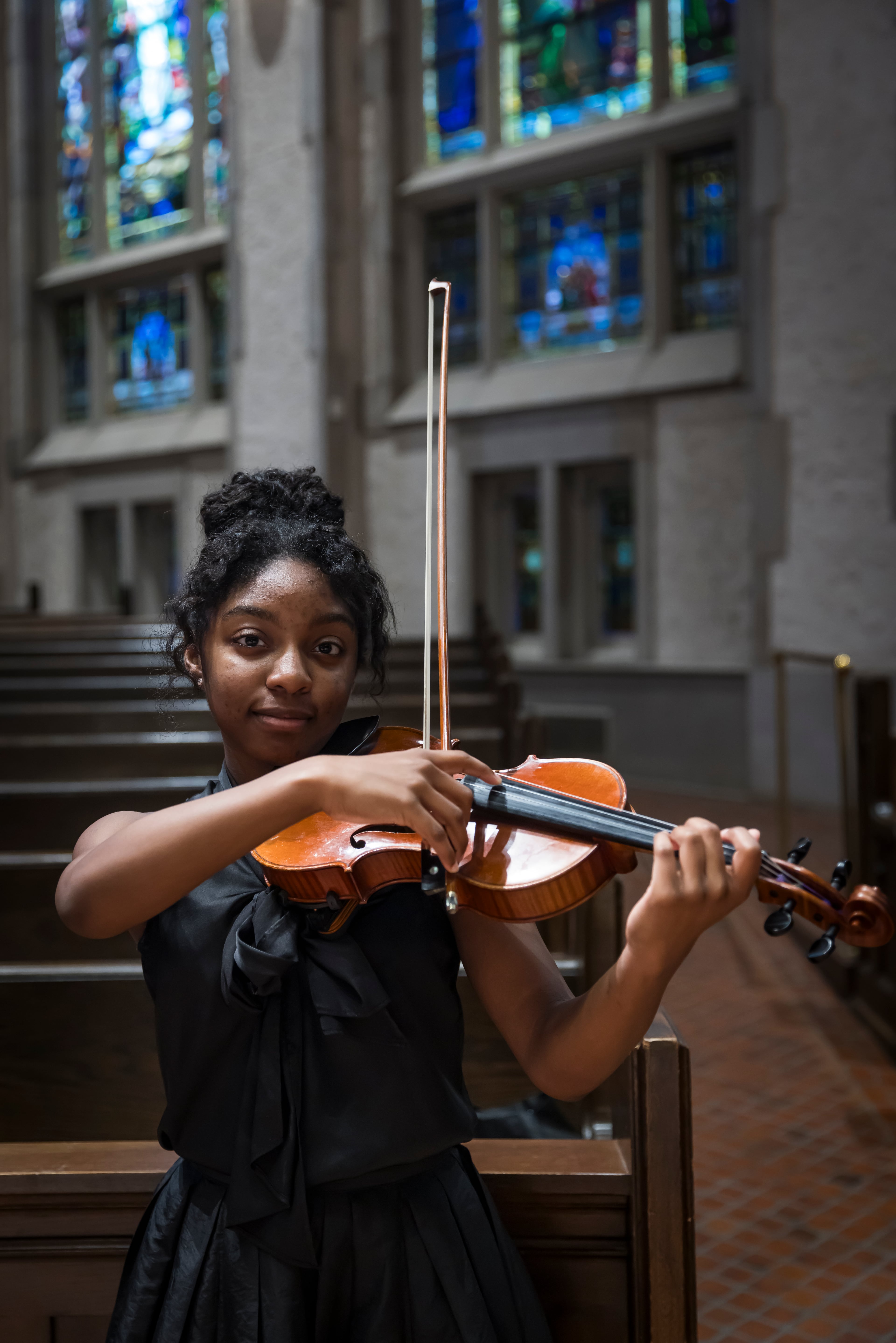 Waverly Alexander prepares for Atlanta Youth Symphony Orchestra recitals in April at First Presbyterian Church. (Courtesy of Matt Dykeman)