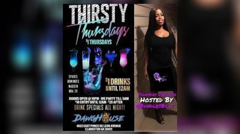This is a promotional ad for Dawghouse Restaurant & Lounge that the City of Clarkston included in their agenda packet for Tuesday's meeting.