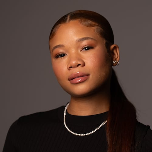 Storm Reid poses for a portrait on Thursday, July 30, 2026, in Los Angeles. (AP Photo/Jae C. Hong)