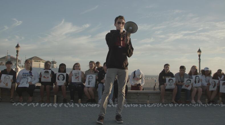 March for our Lives activist David Hogg turning out the 2018 mid-term youth vote in Orange Country, CA.
