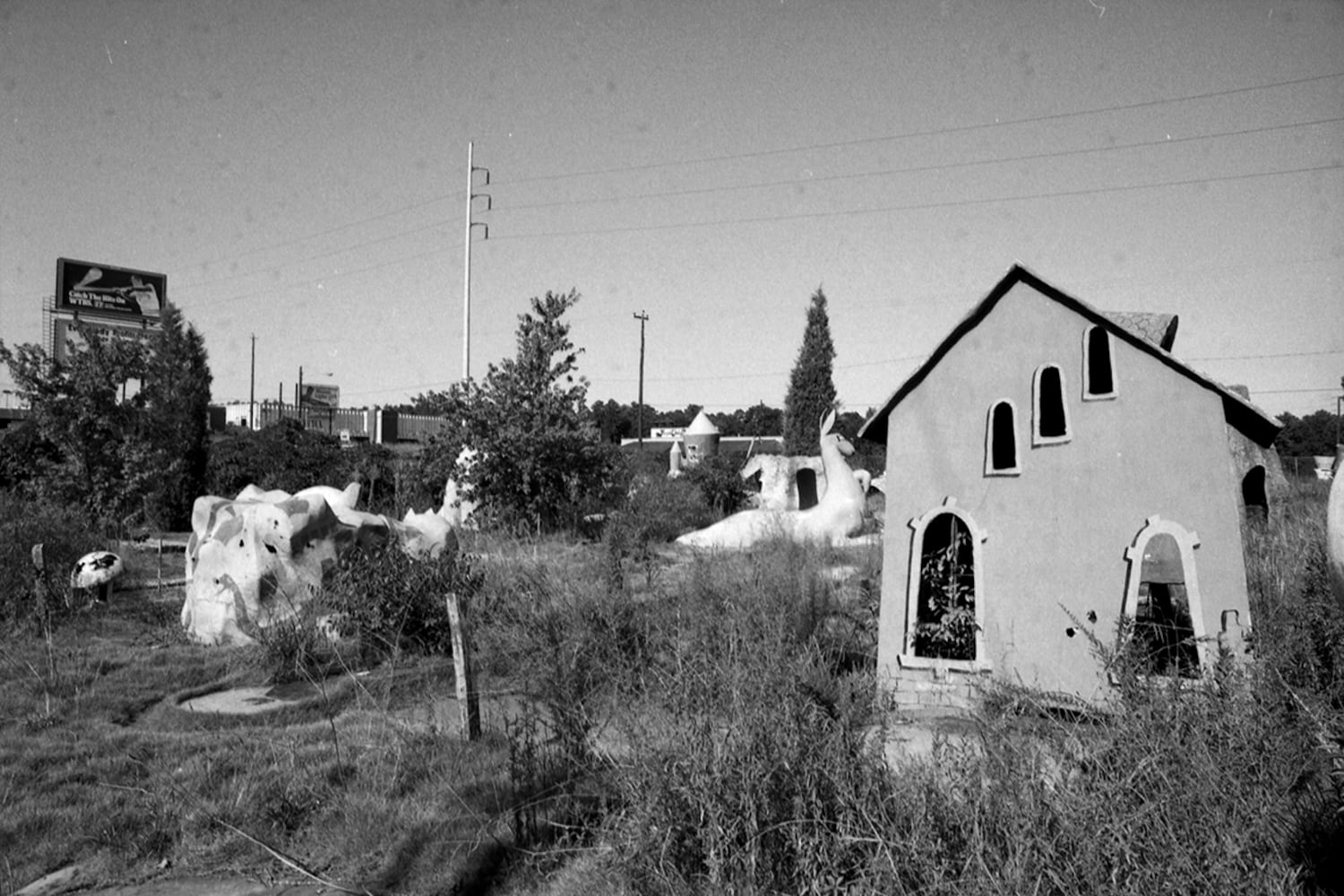 The ruins of Funtown Amusement Center