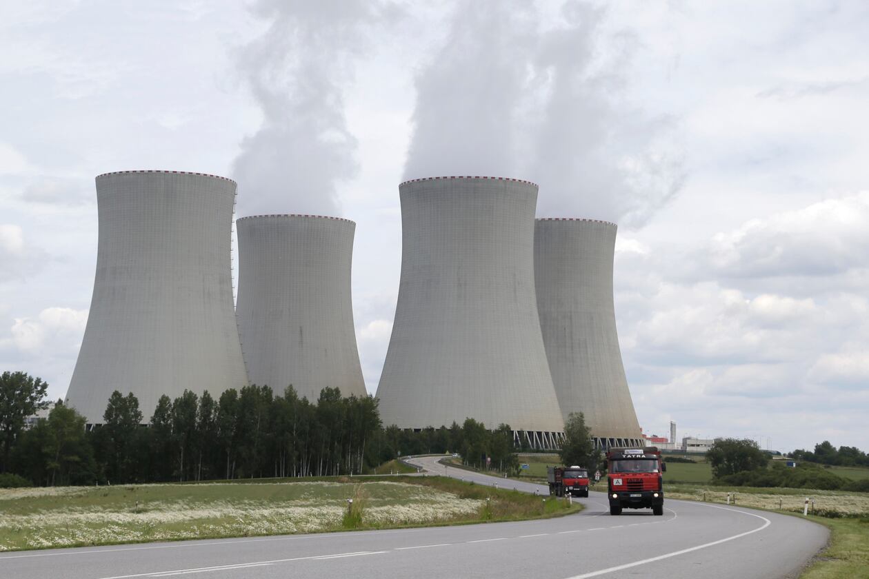 FILE - Smoke rises from the cooling towers of the nuclear power plant Temelin near the town of Tyn nad Vltavou, Czech Republic, June 25, 2015. (AP Photo/Petr David Josek, File)