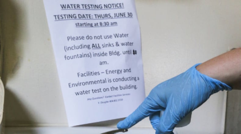 School systems in metro Atlanta are testing sinks and water fountains for lead and making repairs where they find high levels.