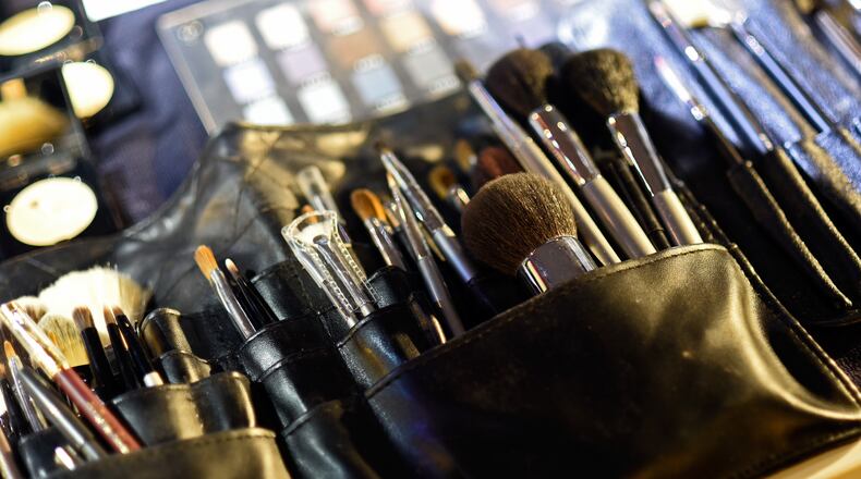 BERLIN, GERMANY - JANUARY 19:  Make-up equipment is seen backstage ahead of the   Kilian Kerner show during the Mercedes-Benz Fashion Week Berlin Autumn/Winter 2015/16 at Kosmos on January 19, 2015 in Berlin, Germany.  (Photo by Steffen Kugler/Getty Images for Kilian Kerner)