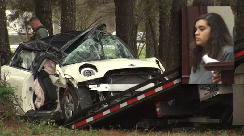Cristina Pavon-Baker was in court. Wednesday, a month after prosecutors say she crashed a Mini Cooper , killing her classmate.