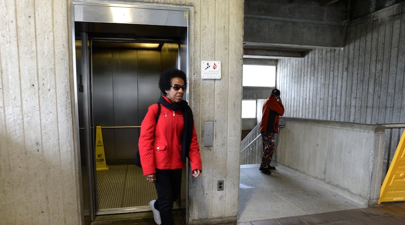 MARTA has already installed urine detectors on 13 of its elevators and plans to install them in all elevators over the next two years. HYOSUB SHIN / HSHIN@AJC.COM