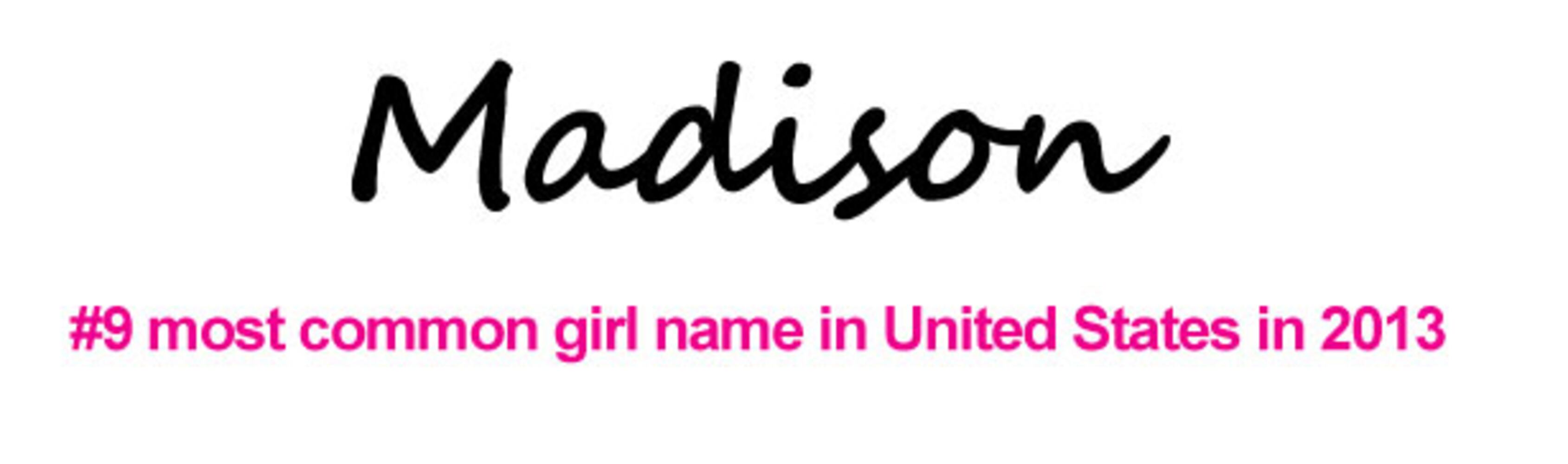 2013 Most Popular Baby Names