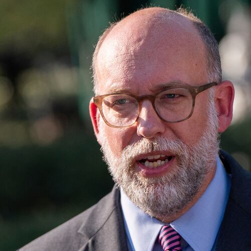 FILE - Director of the Office of Management and Budget Russell Vought speaks to reporters at the White House, Thursday, July 24, 2025, in Washington. (AP Photo/Julia Demaree Nikhinson, File)