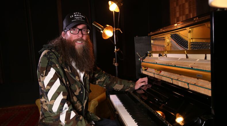 Crowder's musical talents are vast - including guitar, banjo and piano. Photo: Tyson Horne / tyson.horne@ajc.com