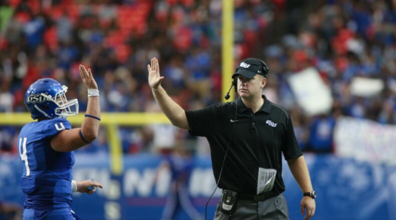 Georgia State offensive coordinator Luke Huard. (Photo/Jason Getz)