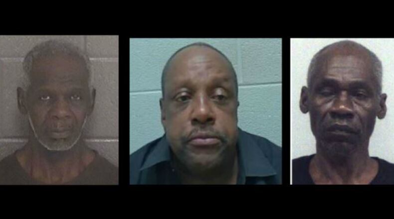 Bernard Candies (left), Sylvester Jackson and Marvin Scott