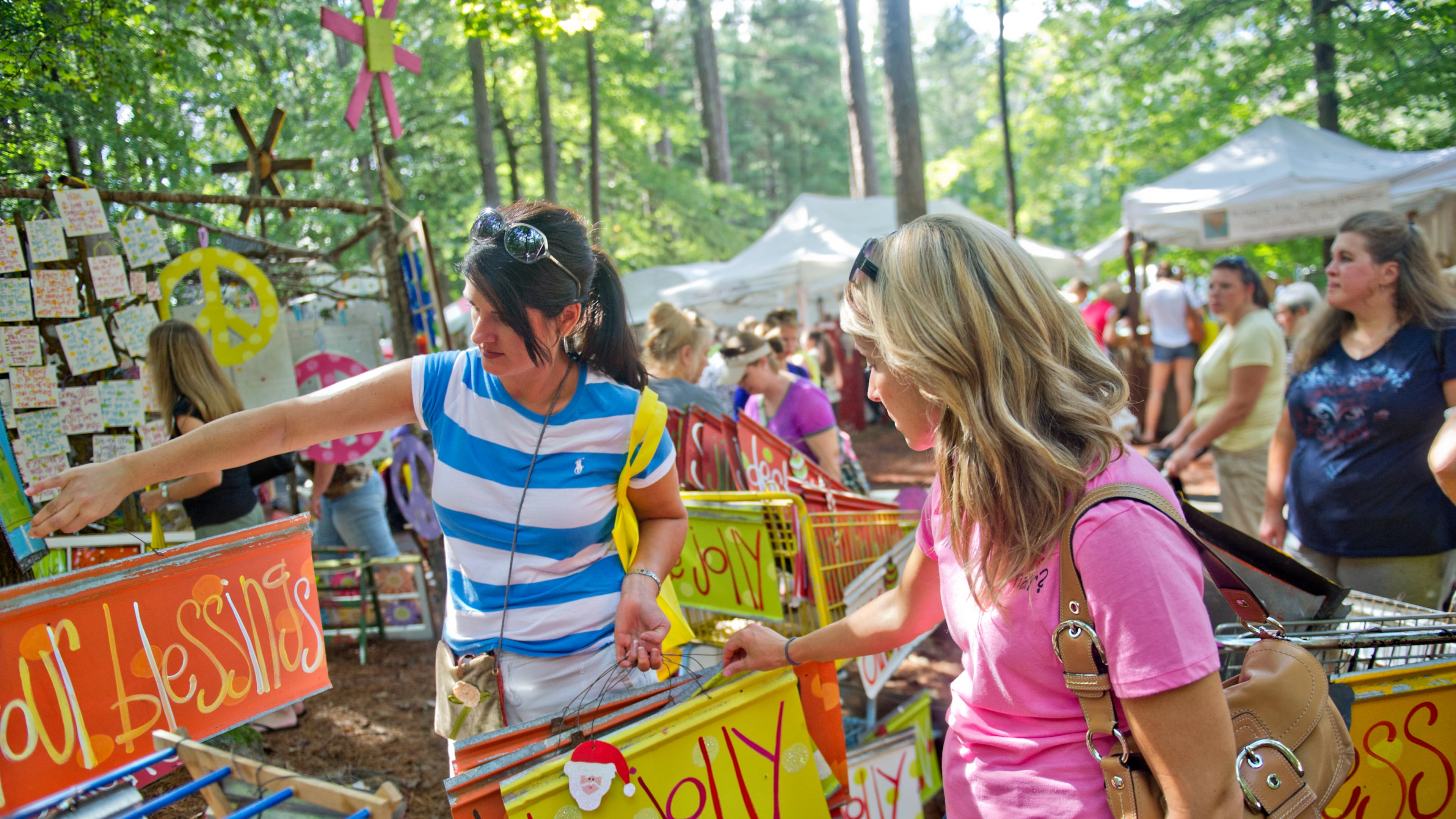 The annual Yellow Daisy Festival through Sunday at Stone Mountain Park features works for sale from 400-plus artists and crafters. (Courtesy of Stone Mountain Park)